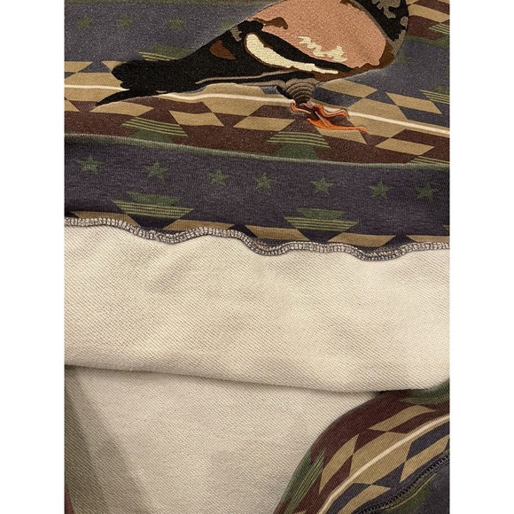 Vintage Staple Rugged Outdoor Hoodie Mens Large Renown Pigeon Brand Tribal NYC - Picture 8 of 12